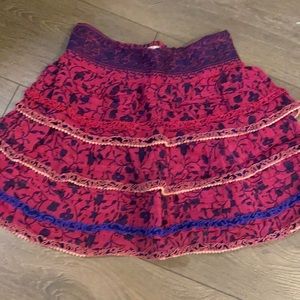 Poupette St Barth Ruffled Mini Skirt